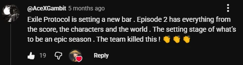 YouTube viewer comment