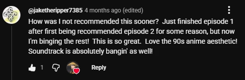 YouTube viewer comment