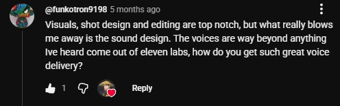 YouTube viewer comment