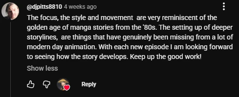 YouTube viewer comment