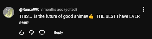 YouTube viewer comment