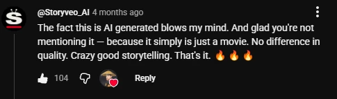 YouTube viewer comment
