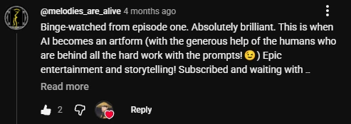 YouTube viewer comment