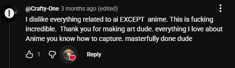 YouTube viewer comment