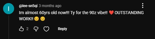 YouTube viewer comment